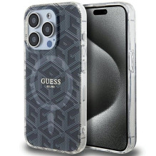 GUESS dėklas, skirtas IPHONE 15 Pro Max, suderinamas su MagSafe GUHMP15XHGCUSTGK (IML GCUBE), juodas GUESS dėklas, skirtas IPHONE 15 Pro Max, suderinamas su MagSafe GUHMP15XHGCUSTGK (IML GCUBE), juodas