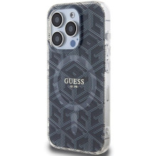 GUESS dėklas, skirtas IPHONE 15 Pro Max, suderinamas su MagSafe GUHMP15XHGCUSTGK (IML GCUBE), juodas GUESS dėklas, skirtas IPHONE 15 Pro Max, suderinamas su MagSafe GUHMP15XHGCUSTGK (IML GCUBE), juodas