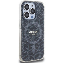 GUESS case for IPHONE 15 Pro Max compatible with MagSafe GUHMP15XHGCUSTGK (IML GCUBE) black GUESS case for IPHONE 15 Pro Max compatible with MagSafe GUHMP15XHGCUSTGK (IML GCUBE) black