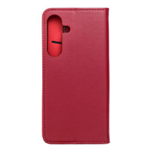Flip case for Samsung S25 FE Smart Pro Book leather maroon