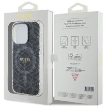 GUESS dėklas, skirtas IPHONE 15 Pro Max, suderinamas su MagSafe GUHMP15XHGCUSTGK (IML GCUBE), juodas GUESS dėklas, skirtas IPHONE 15 Pro Max, suderinamas su MagSafe GUHMP15XHGCUSTGK (IML GCUBE), juodas