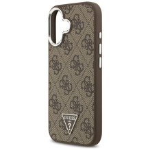 GUESS case for IPHONE 17 compatible with MagSafe GUHMP17SP4TSRCMW (PU 4G W / Triangle Logo SL) brown