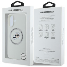 KARL LAGERFELD dėklas, skirtas IPHONE 16, suderinamas su „MagSafe KLHMP16SSKCHTCE“ (silikoninės KC galvutės), smėlio spa KARL LAGERFELD dėklas, skirtas IPHONE 16, suderinamas su „MagSafe KLHMP16SSKCHTCE“ (silikoninės KC galvutės), smėlio spa