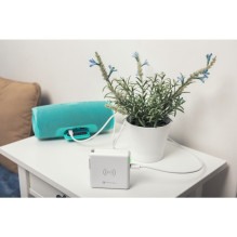Daugiafunkcis įkroviklis Forcell F-Energy 4in1 2 x USB A + USB C 15W + išorinė baterija 8000mAh + belaidis įkrovimas, ba Daugiafunkcis įkroviklis Forcell F-Energy 4in1 2 x USB A + USB C 15W + išorinė baterija 8000mAh + belaidis įkrovimas, ba