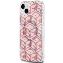 GUESS case for IPHONE 15 compatible with MagSafe GUHMP15SHGCUSTGP (IML GCUBE) pink GUESS case for IPHONE 15 compatible with MagSafe GUHMP15SHGCUSTGP (IML GCUBE) pink