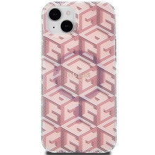 GUESS case for IPHONE 15 compatible with MagSafe GUHMP15SHGCUSTGP (IML GCUBE) pink GUESS case for IPHONE 15 compatible with MagSafe GUHMP15SHGCUSTGP (IML GCUBE) pink