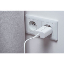 Phone charger Forcell F-Energy USB C QC4.0 PD 3A 25W + cable USB C to USB C TFK-TC-25WPD white Phone charger Forcell F-Energy USB C QC4.0 PD 3A 25W + cable USB C to USB C TFK-TC-25WPD white
