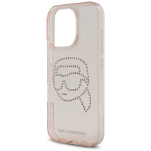 KARL LAGERFELD dėklas, skirtas IPHONE 16 Pro KLHCP16LHKHDCELP (IML su cirkoniais SK galvute), rožinis KARL LAGERFELD dėklas, skirtas IPHONE 16 Pro KLHCP16LHKHDCELP (IML su cirkoniais SK galvute), rožinis