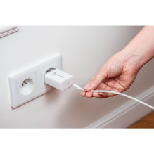 Phone charger Forcell F-Energy USB C QC4.0 PD 3A 25W + cable USB C to USB C TFK-TC-25WPD white Phone charger Forcell F-Energy USB C QC4.0 PD 3A 25W + cable USB C to USB C TFK-TC-25WPD white