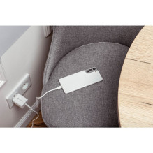 Telefono įkroviklis Forcell F-Energy USB C QC4.0 PD 3A 25W + laidas USB C į USB C TFK-TC-25WPD baltas