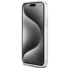 GUESS dėklas IPHONE 15, suderinamas su MagSafe GUHMP15SHGCUSTGW (IML GCUBE), rudas GUESS dėklas IPHONE 15, suderinamas su MagSafe GUHMP15SHGCUSTGW (IML GCUBE), rudas