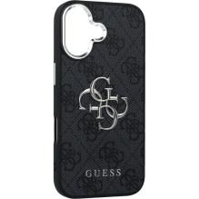 GUESS case for IPHONE 17 GUHCP17SP4G4SMCK (4G PU Leather Case with Big 4G and Classic Logo and Silver Metal Camera Frame