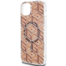 GUESS case for IPHONE 15 compatible with MagSafe GUHMP15SHGCUSTGW (IML GCUBE) brown GUESS case for IPHONE 15 compatible with MagSafe GUHMP15SHGCUSTGW (IML GCUBE) brown