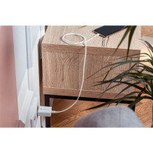 Telefono įkroviklis Forcell F-Energy USB C QC4.0 PD 3A 25W + laidas USB C į USB C TFK-TC-25WPD baltas
