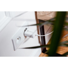 Telefono įkroviklis Forcell F-Energy USB C QC4.0 PD 3A 25W + laidas USB C į USB C TFK-TC-25WPD baltas