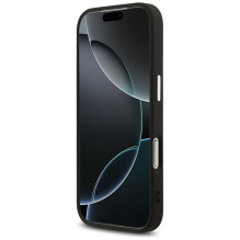 GUESS case for IPHONE 17 Pro GUHCP17LP4G4SMCK (4G PU Leather Case with Big 4G and Classic Logo and Silver Metal Camera F