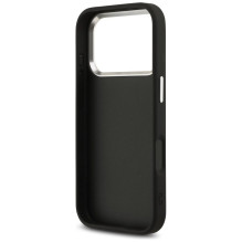 GUESS case for IPHONE 17 Pro GUHCP17LP4G4SMCK (4G PU Leather Case with Big 4G and Classic Logo and Silver Metal Camera F