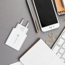 Telefono įkroviklis Forcell F-Energy USB C QC4.0 PD 3A 25W TFK-TC-25WPD baltas