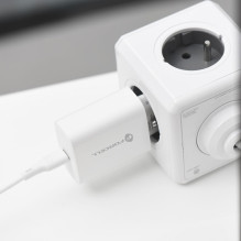 Telefono įkroviklis Forcell F-Energy USB C QC4.0 PD 3A 25W TFK-TC-25WPD baltas