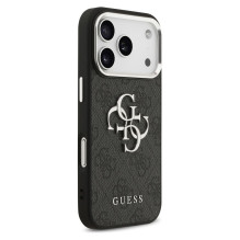 GUESS case for IPHONE 17 Pro Max GUHCP17XP4G4SMCK (PU W / Big 4G Classic Logo) silver black