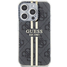 GUESS case for IPHONE 15 Pro GUHCP15LH4PSEGK (4G Gold Stripe) black GUESS case for IPHONE 15 Pro GUHCP15LH4PSEGK (4G Gold Stripe) black