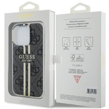 GUESS case for IPHONE 15 Pro GUHCP15LH4PSEGK (4G Gold Stripe) black GUESS case for IPHONE 15 Pro GUHCP15LH4PSEGK (4G Gold Stripe) black