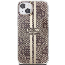 GUESS case for IPHONE 15 Plus GUHCP15MH4PSEGW (4G Gold Stripe) brown GUESS case for IPHONE 15 Plus GUHCP15MH4PSEGW (4G Gold Stripe) brown