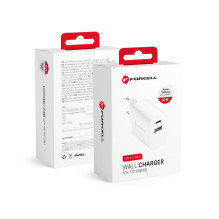 Phone charger Forcell F-Energy USB C + USB A QC4.0 PD 3A 30W TFK-TC-30WPD white Phone charger Forcell F-Energy USB C + USB A QC4.0 PD 3A 30W TFK-TC-30WPD white