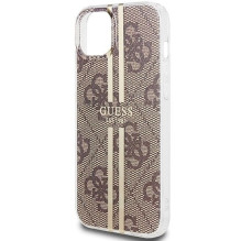 GUESS case for IPHONE 15 Plus GUHCP15MH4PSEGW (4G Gold Stripe) brown GUESS case for IPHONE 15 Plus GUHCP15MH4PSEGW (4G Gold Stripe) brown