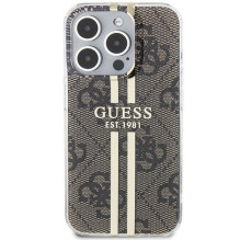 GUESS case for IPHONE 15 Pro GUHCP15MH4PSEGW (4G Gold Stripe) brown GUESS case for IPHONE 15 Pro GUHCP15MH4PSEGW (4G Gold Stripe) brown