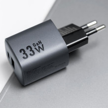 Phone charger Forcell F-Energy GaN USB C + USB A QC4.0 PD 3A 33W VT-31 gray Phone charger Forcell F-Energy GaN USB C + USB A QC4.0 PD 3A 33W VT-31 gray