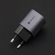 Telefono įkroviklis Forcell F-Energy GaN USB C + USB A QC4.0 PD 3A 33W VT-31 pilkas Telefono įkroviklis Forcell F-Energy GaN USB C + USB A QC4.0 PD 3A 33W VT-31 pilkas