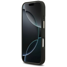 GUESS dėklas, skirtas IPHONE 17 Pro, suderinamas su MagSafe GUHMP17LP4MSEGCK (PU 4G W / Classic), juodas GUESS dėklas, skirtas IPHONE 17 Pro, suderinamas su MagSafe GUHMP17LP4MSEGCK (PU 4G W / Classic), juodas