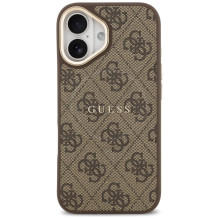 GUESS case for IPHONE 17 compatible with MagSafe GUHMP17SP4MSEGCW (PU 4G W / Classic) brown
