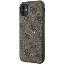 GUESS case for IPHONE 11 compatible with MagSafe GUHMN61G4GFRW (4G Ring classic logo) brown GUESS case for IPHONE 11 compatible with MagSafe GUHMN61G4GFRW (4G Ring classic logo) brown