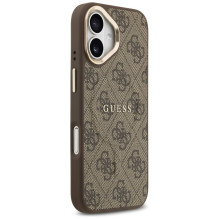 GUESS case for IPHONE 17 compatible with MagSafe GUHMP17SP4MSEGCW (PU 4G W / Classic) brown