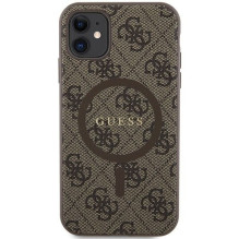 GUESS case for IPHONE 11 compatible with MagSafe GUHMN61G4GFRW (4G Ring classic logo) brown GUESS case for IPHONE 11 compatible with MagSafe GUHMN61G4GFRW (4G Ring classic logo) brown