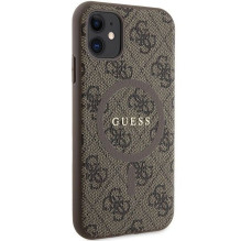 GUESS case for IPHONE 11 compatible with MagSafe GUHMN61G4GFRW (4G Ring classic logo) brown GUESS case for IPHONE 11 compatible with MagSafe GUHMN61G4GFRW (4G Ring classic logo) brown
