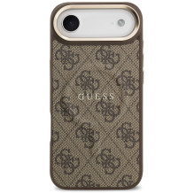 GUESS case for IPHONE 17 Air compatible with MagSafe GUHMP17MP4MSEGCW (PU 4G W / Classic) brown