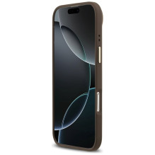 GUESS dėklas, skirtas IPHONE 17 Air, suderinamas su MagSafe GUHMP17MP4MSEGCW (PU 4G W / Classic), rudas