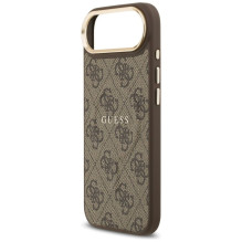 GUESS case for IPHONE 17 Air compatible with MagSafe GUHMP17MP4MSEGCW (PU 4G W / Classic) brown