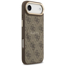 GUESS dėklas, skirtas IPHONE 17 Air, suderinamas su MagSafe GUHMP17MP4MSEGCW (PU 4G W / Classic), rudas