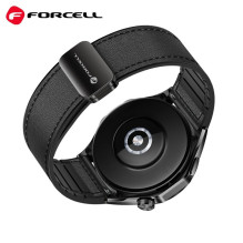 Strap to Samsung Galaxy Watch Forcell F-Design FS20 magnetic eco-friendly leather 20 mm black Strap to Samsung Galaxy Watch Forcell F-Design FS20 magnetic eco-friendly leather 20 mm black