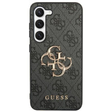 GUESS case for SAMSUNG S24 GUHCS24S4GMGGR (Leather 4G Metal Logo) black