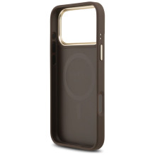GUESS case for IPHONE 17 Pro Max compatible with MagSafe GUHMP17XP4MSEGCW (PU 4G W / Classic) brown