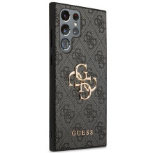 GUESS case for SAMSUNG S24 Ultra GUHCS24L4GMGGR (Leather 4G Metal Logo) black GUESS case for SAMSUNG S24 Ultra GUHCS24L4GMGGR (Leather 4G Metal Logo) black