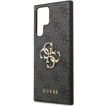 GUESS case for SAMSUNG S24 Ultra GUHCS24L4GMGGR (Leather 4G Metal Logo) black GUESS case for SAMSUNG S24 Ultra GUHCS24L4GMGGR (Leather 4G Metal Logo) black