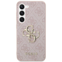 GUESS dėklas, skirtas SAMSUNG S24 GUHCS24S4GMGPI (odinis 4G metalinis logotipas), rožinis GUESS dėklas, skirtas SAMSUNG S24 GUHCS24S4GMGPI (odinis 4G metalinis logotipas), rožinis