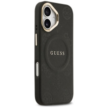 GUESS case for IPHONE 17 compatible with MagSafe GUHMP17SPSAMSECK (PU W / Peony Hot Stamp) black