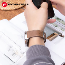 Dirželis „Samsung Galaxy Watch Forcell F-Design FS21“ su skylutėmis, ekologiška oda, 20 mm, juodas